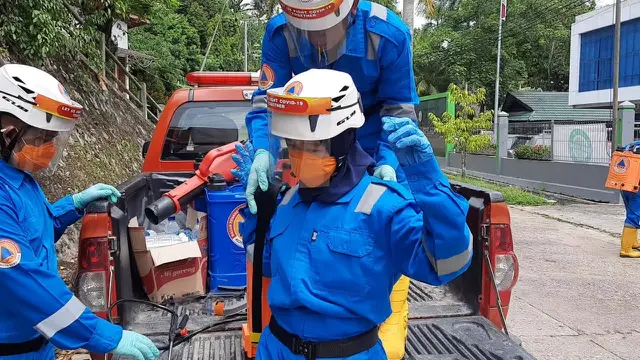 Petugas Covid-19 BPBD Kota Samarinda