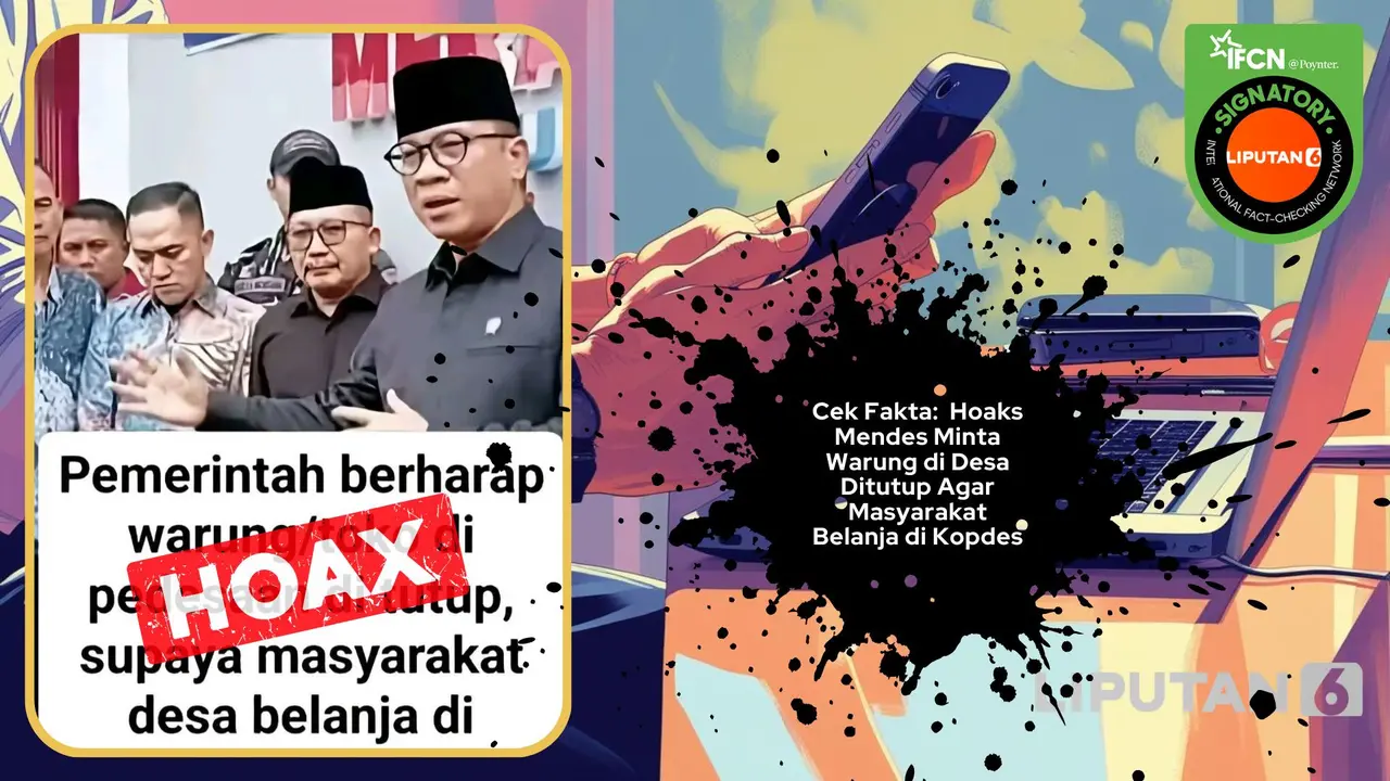 Cek Fakta Mendes minta warung di desa ditutup agar masyarakat belanja di Kopdes