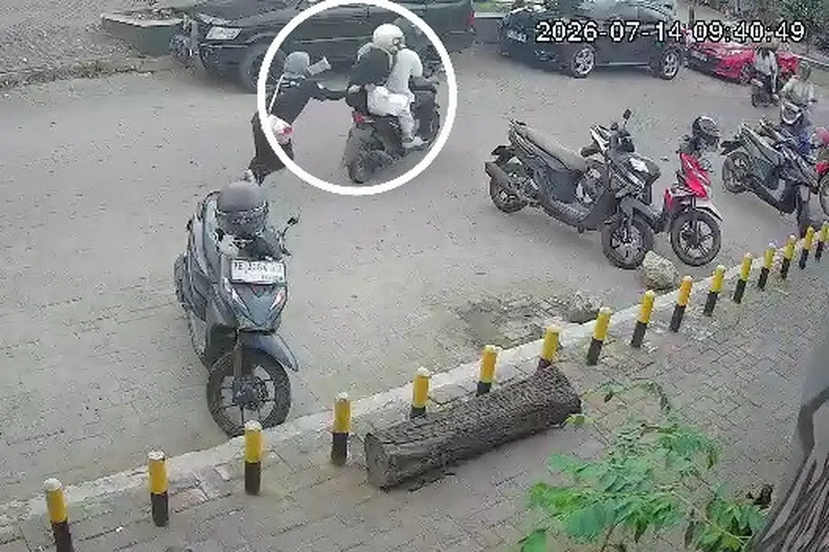 Viral CCTV Sejoli Curi Laptop Mahasiswi Unila, Korban Terseret Saat Pertahankan Tas Skripsi