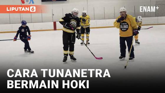 VIDEO: Kelompok Tunanetra Kini Bisa Bertanding Hoki Es Adaptif