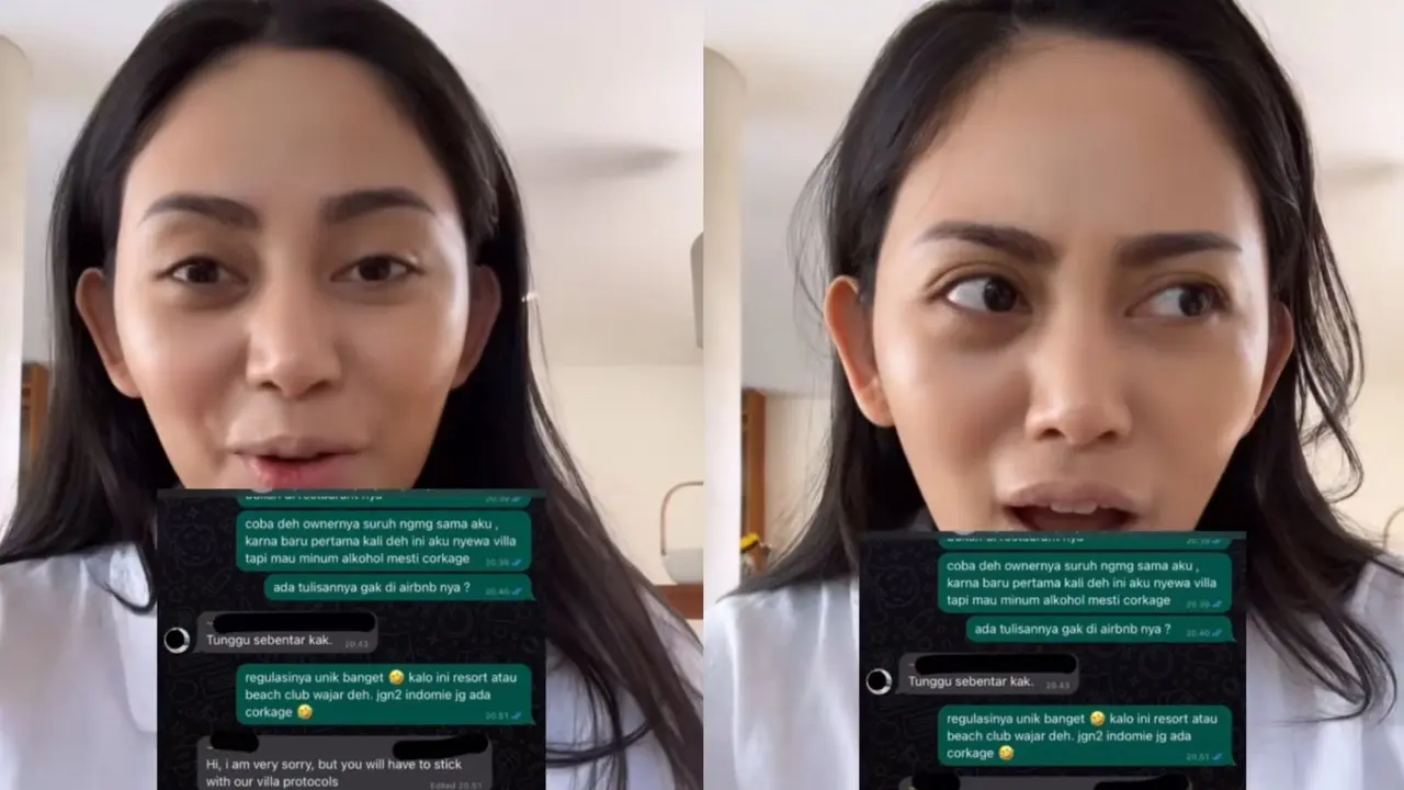 Rahel Vennya diusir dari vila yang disewanya di Bali karena berbagai aturan aneh dari pemilik vila