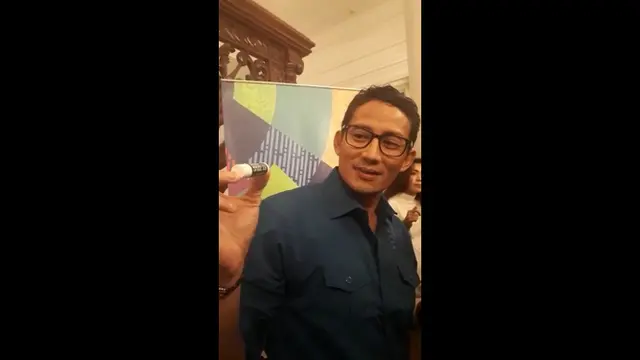 Sandiaga Pakai Lip Balm Sejak 1,5 Bulan Lalu