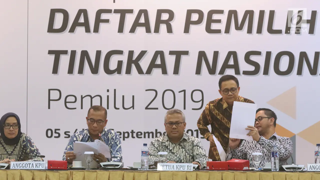 KPU RI Gelar Rapat Pleno DPT Tingkat Nasional