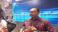 Direktur Perdagangan dan Pengaturan BEI Irvan Susandy saat ditemui wartawan saat pencatatan perdana saham LAJU, Jumat (27/1/2023) (Foto: Liputan6.com/Elga N)