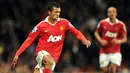 Aksi Nani yang menyumbang satu gol  ketika MU mengalahkan Tottenham Hotspur 2-0 pada partai Liga Premier di Old Trafford, 30 Oktober 2010. AFP PHOTO/ADRIAN DENNIS