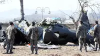 Helikopter Militer Jatuh, 3 Tentara Korsel Tewas