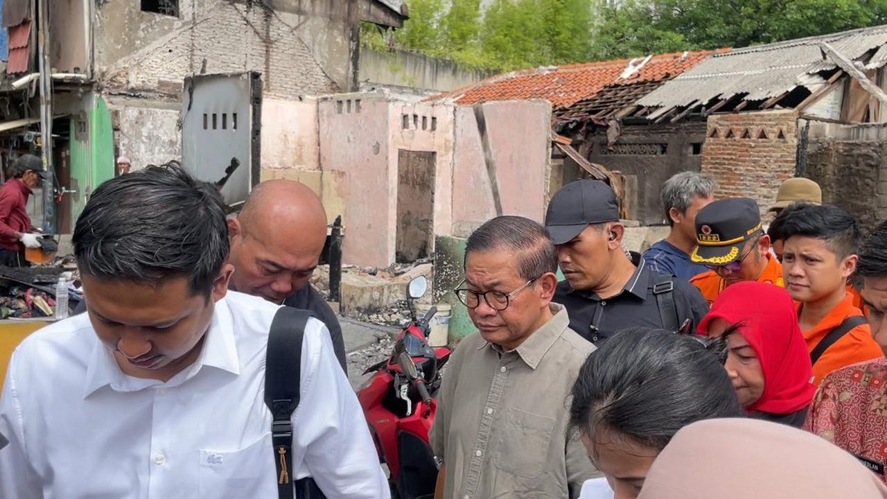 Pramono Tinjau Lokasi Kebakaran Kemayoran, Kaji Usulan Warga Direlokasi ke Rusun