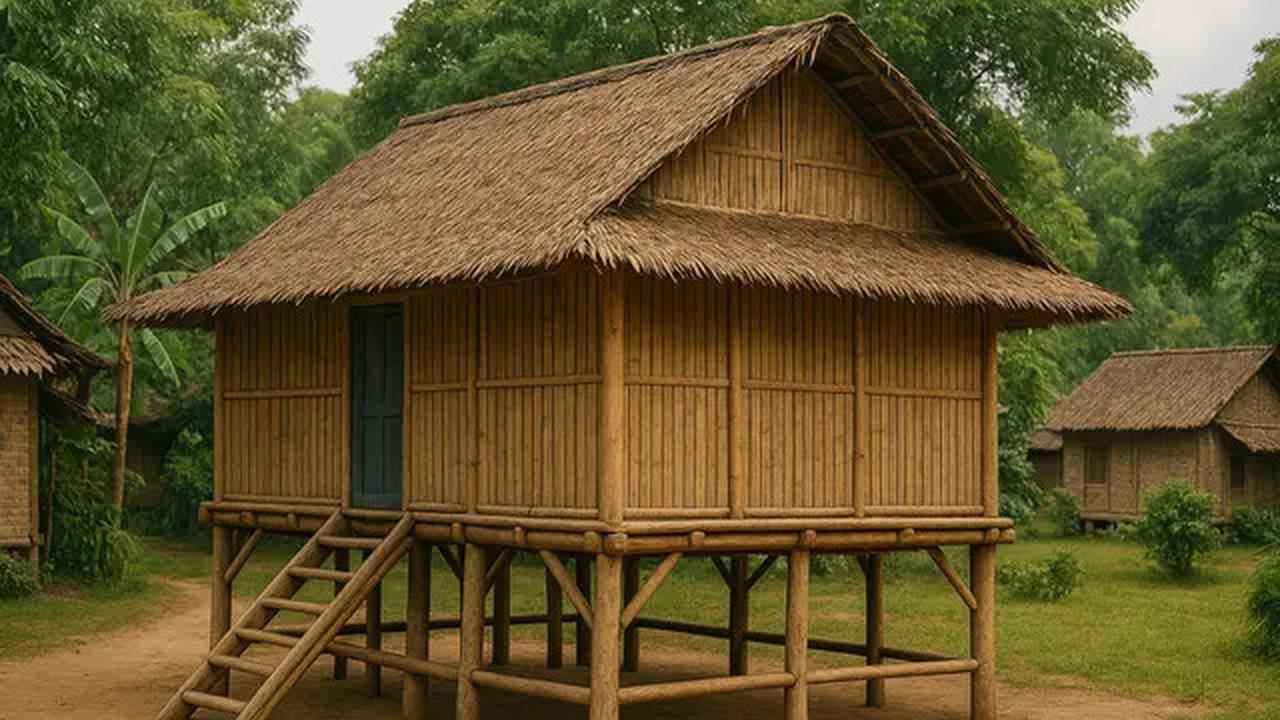 9 Inspirasi Desain Rumah Panggung Klasik Berdinding Anyaman Bambu dengan Sentuhan Islami, Bikin Betah dan Nyaman