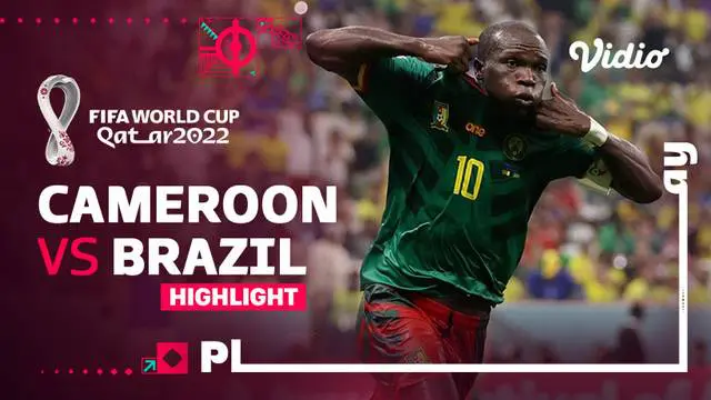 Berita video laga fase Grup G Piala Dunia 2022, antara Kamerun melawan Brasil. Kamerun menang tipis 1-0 atas Brasil pada laga yang berlangsung, Sabtu (3/12/22).