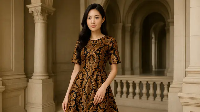 Model Batik Kombinasi Satin Modern Terbaru