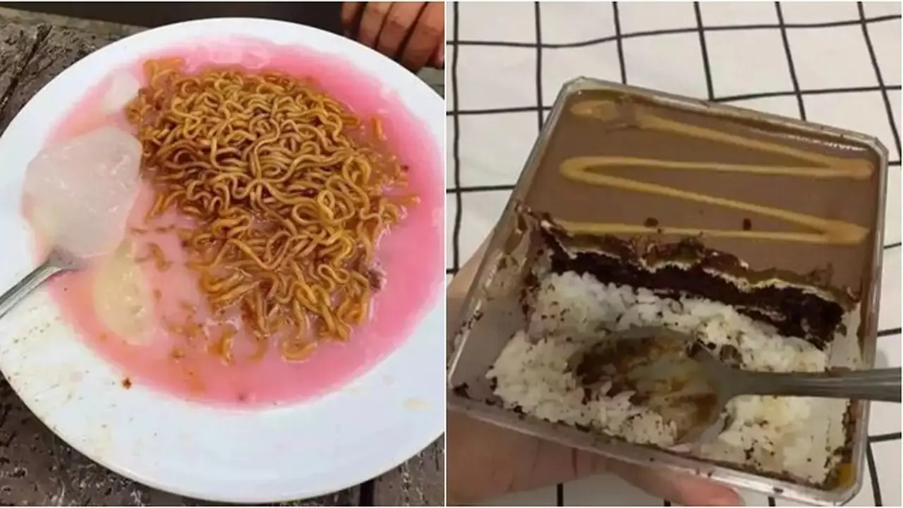 10 Potret Kombinasi Makanan Ini Nyeleneh Banget, Bikin Heran