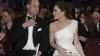 Kate Middleton dan Pangeran William di BAFTA 2019 (dok. TIM IRELAND / POOL / AP / AFP)