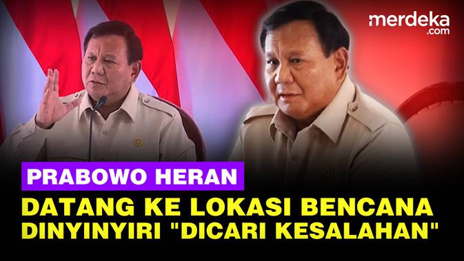 Prabowo Heran Datang ke Lokasi Bencana Sumatera-Aceh Dinyinyiri: Dicari Kesalahannya Juga