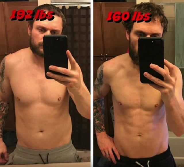 Perbedaan tubuh Anthony sebelum dan setelah diet | Copyright by odditycentral.com