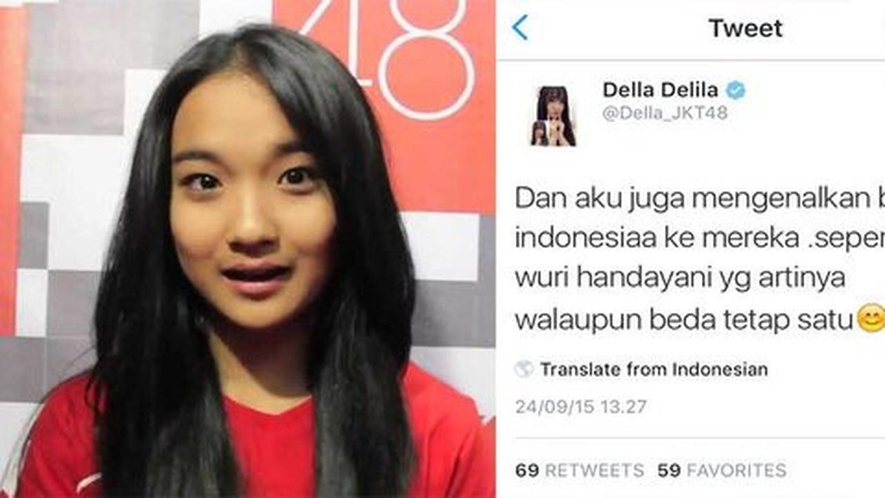 Salah artikan Tut Wuri Handayani, member JKT48 Della dibully