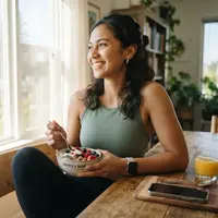Kebiasaan pagi yang sehat (AI Generated)