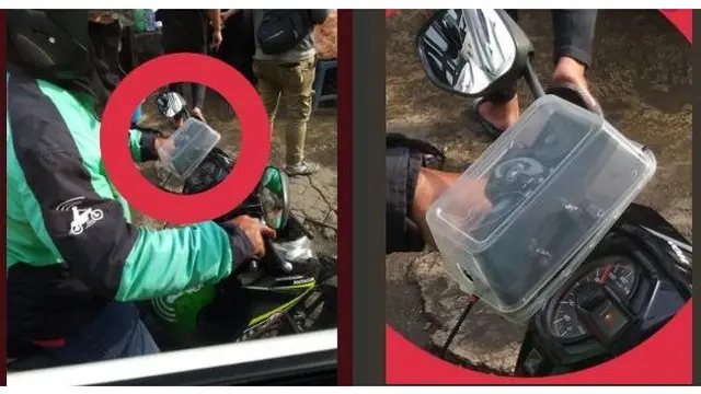 Momen Kocak Saat Driver Ojek Online Kehujanan Ini Bikin Ketawa