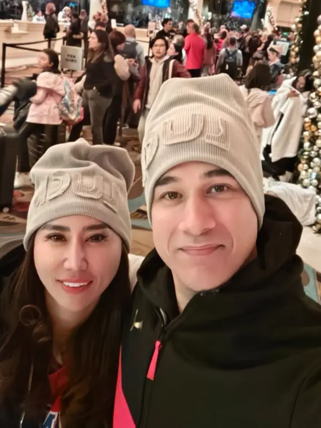 Angeline Valesques saat bersama Okan Cornelius.