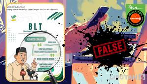 Tangkapan layar  klaim link untuk cek status penerima Bansos BLT Rp 900 ribu.