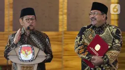 Komisi Pemilihan Umum Daerah (KPUD) Jakarta resmi menetapkan pasangan calon gubernur dan calon wakil gubernur nomor urut 3 di Pilgub Jakarta, Pramono Anung-Rano Karno sebagai pemenang Pilkada Jakarta 2024. (Liputan6.com/Herman Zakharia)
