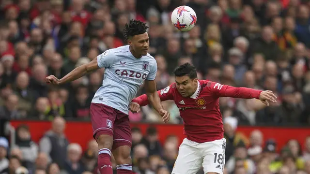 Foto: Aksi Tangguh Barisan Pertahanan MU saat Mengalahkan Aston Villa