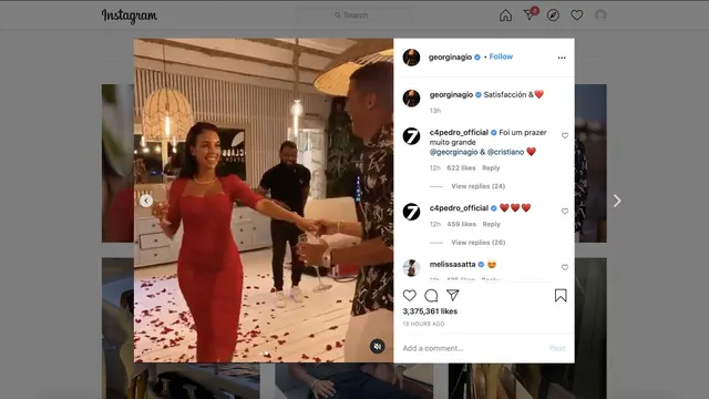 Georgina Berdansa Bersama Ronaldo