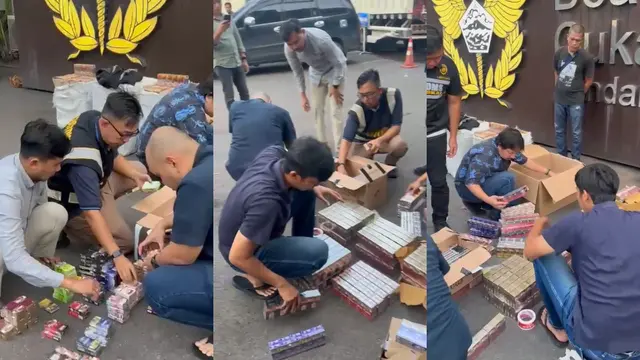 Polisi menyita sebanyak 3.788 bungkus atau setara 75.760 batang rokok ilegal di Tulang Bawang Barat, Lampung