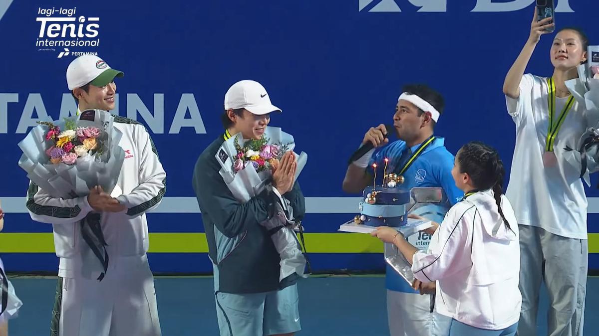 Kejutan Ulang Tahun Park Eun Seok di Lagi-Lagi Tenis Internasional, Begini Momennya
