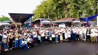 Program mudik gratis yang digelar Peruri Kamis (27/3/2025).