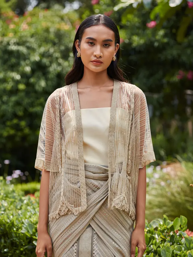 Model Brokat Bawahan Songket