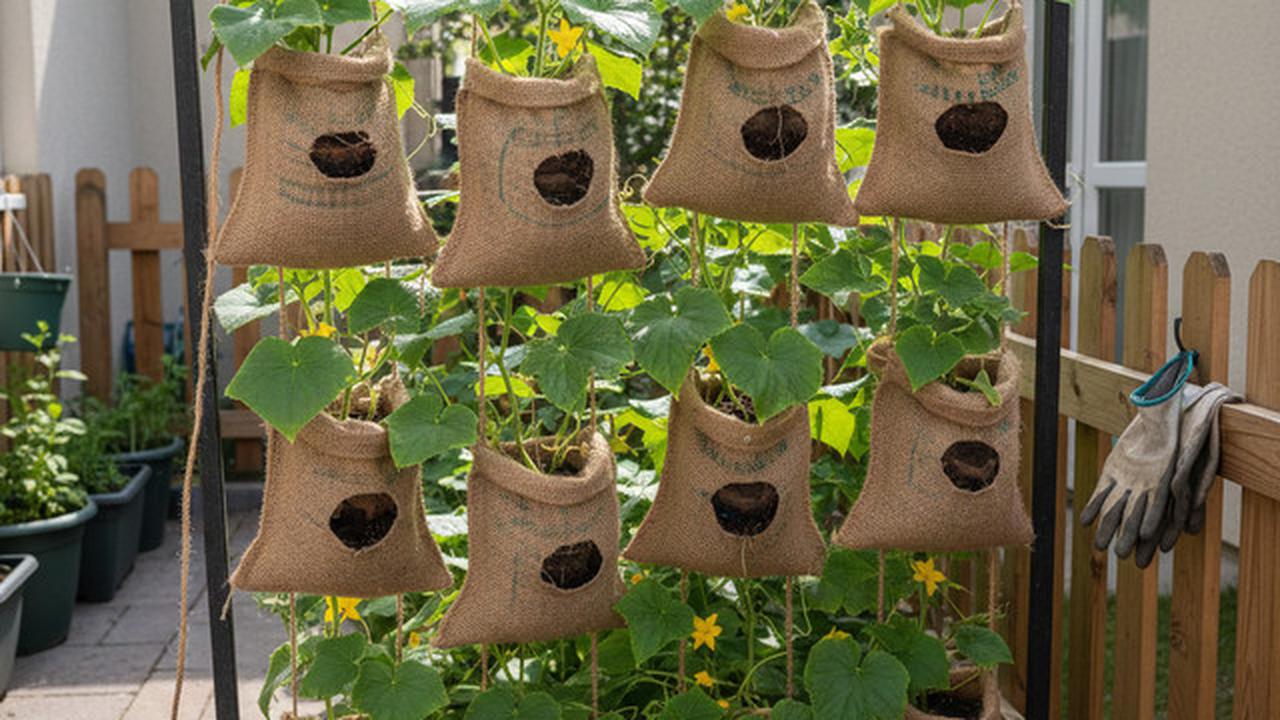 7 Model Kebun Timun dari Karung Bekas di Halaman Rumah yang Hemat Lahan