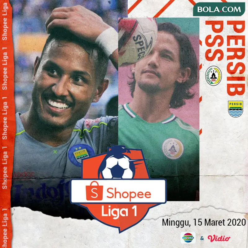 Shopee Liga 1 - Persib Bandung Vs PSS Sleman - Duel Pemain