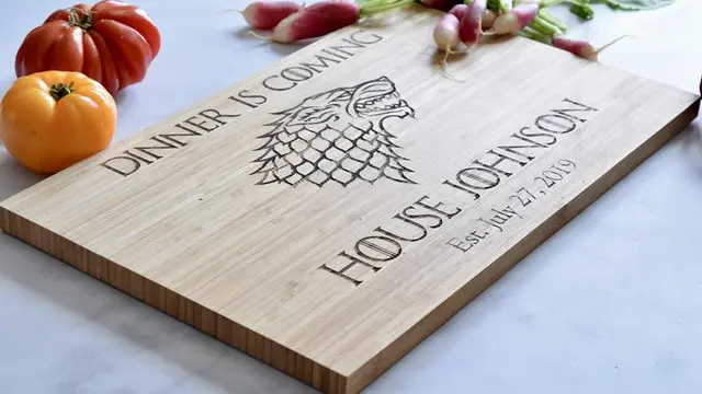 Custom Stark Engraved Cutting Board