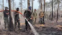 Selang Air Dibentang 3 Km, Mengapa Kebakaran Way Kambas Sulit Padam?