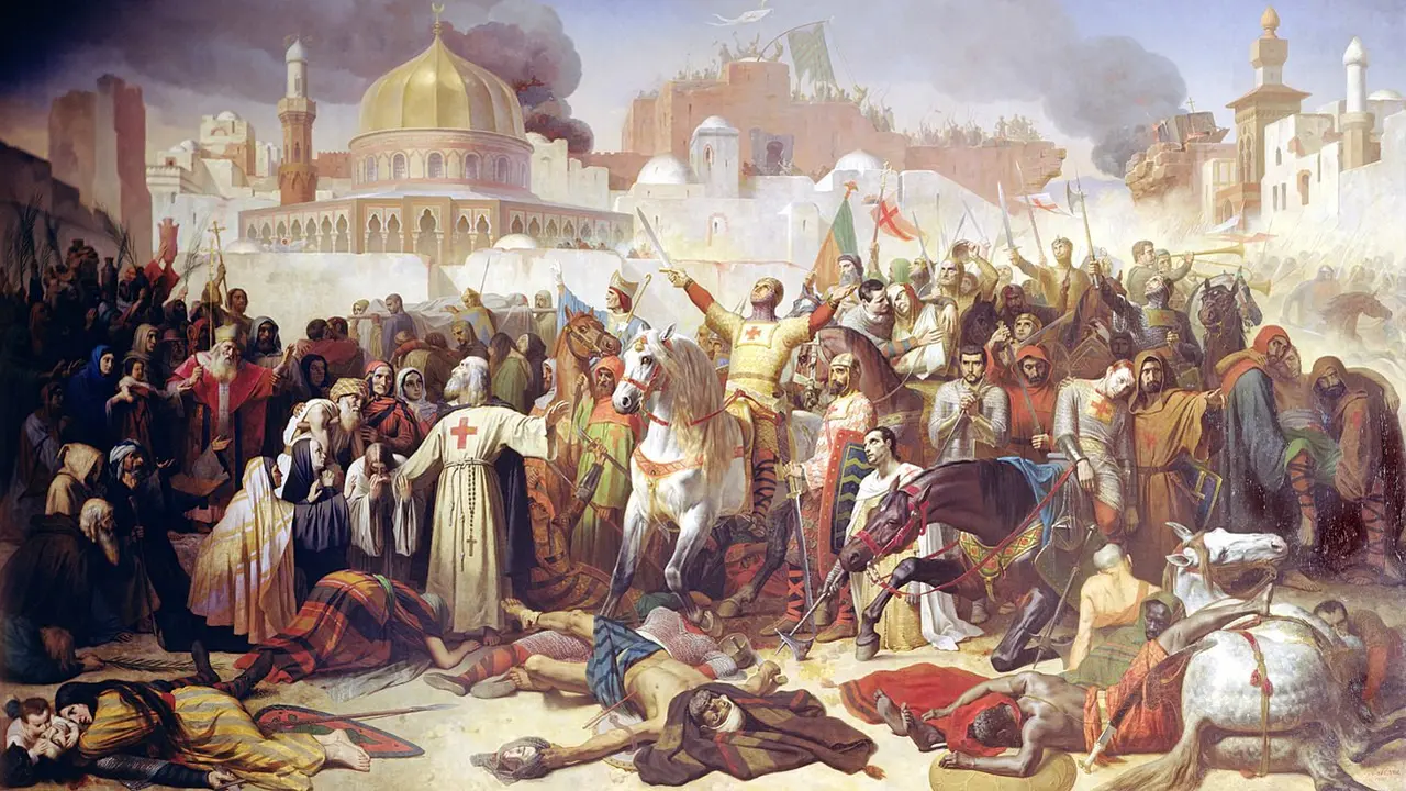 Ilustrasi - Perang Salib I tahun 1099 (Emile Signol / Wikimedia Commons)