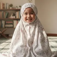 Ilustrasi mukena anak.