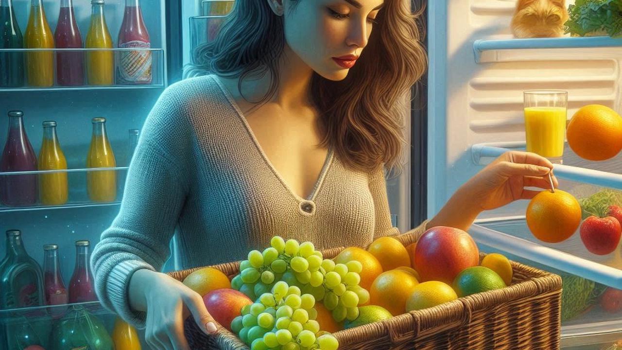 Ilustrasi Menyimpan Buah di Kulkas