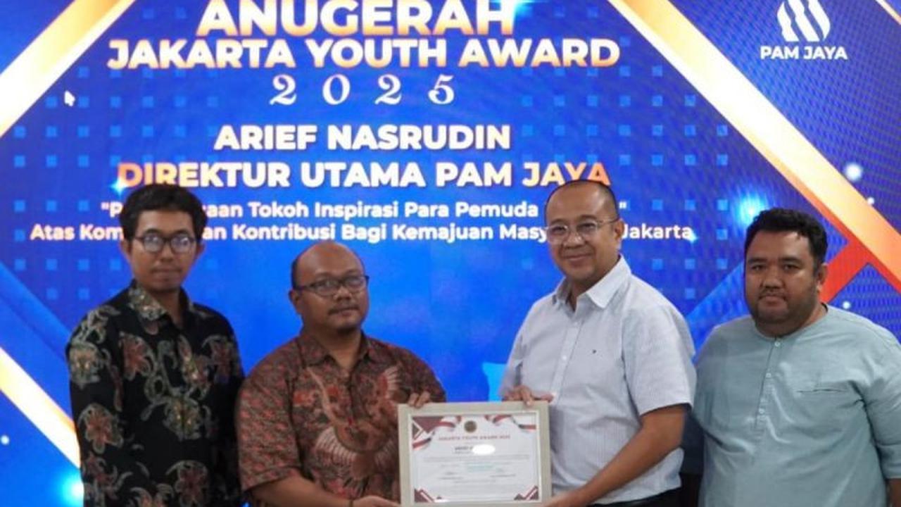 Dirut PAM Jaya Arief Nasrudin Raih Jakarta Youth Award 2025: Inspirasi Kaum Muda Jakarta