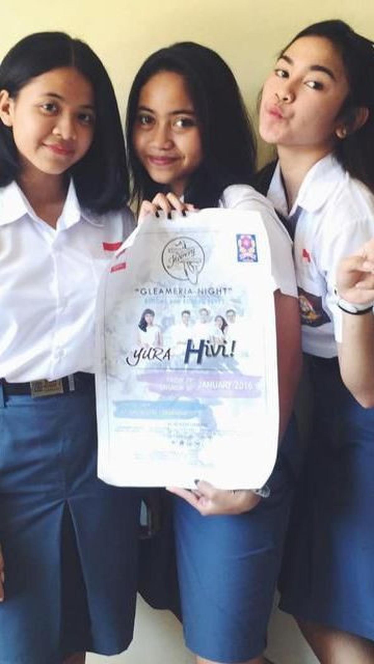 Memasuki masa SMA, kecantikan Mahalini semakin terpancar.