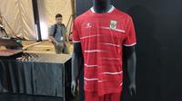 Jersey baru Timnas Indonesia bersama Kelme. (Bagaskara Lazuardi/Bola.com)