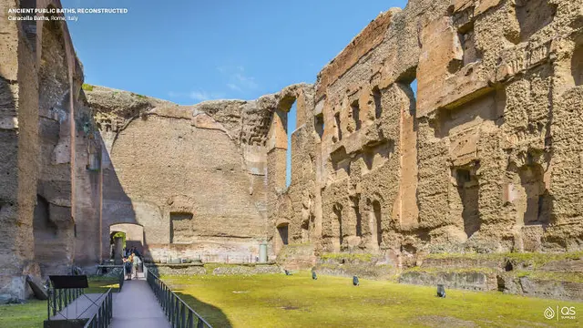 Pemandian Caracalla, Roma, Italia.