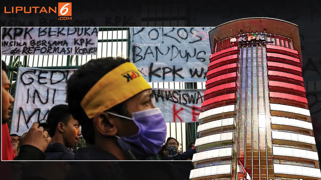 Banner Infografis Pro-Kontra UU KPK, Perppu Jadi Solusi?
