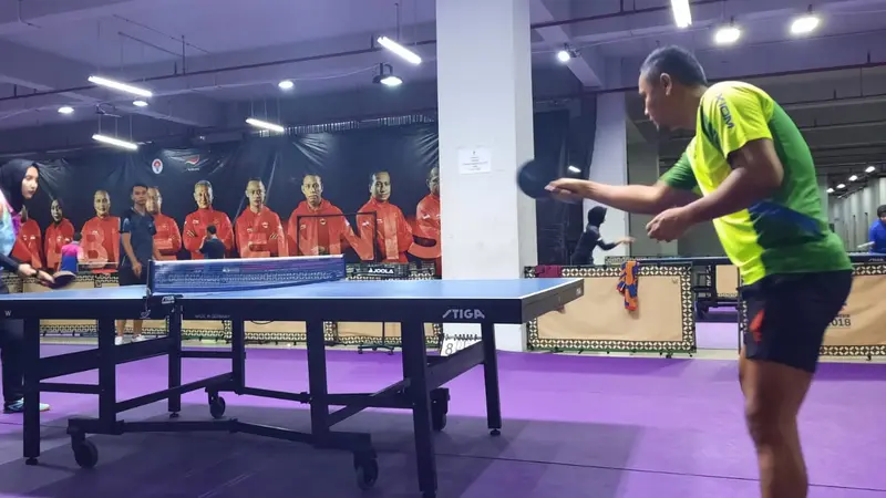 Perisiapan Atlet Tenis Meja ASEAN Para Games XI Jateng 2022