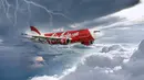 28 Desember - Pesawat Airasia QZ 8051 rute Surbaya-Singapura hilang kontak pukul 06.17 WIB setelah lepas landas dari Bandara Djuanda pukul 05.20 WIB. Puing-puing dan beberapa jenazah penumpangnya ditemukan di Selat Karimata 30/12/2014. (Liputan6.com)