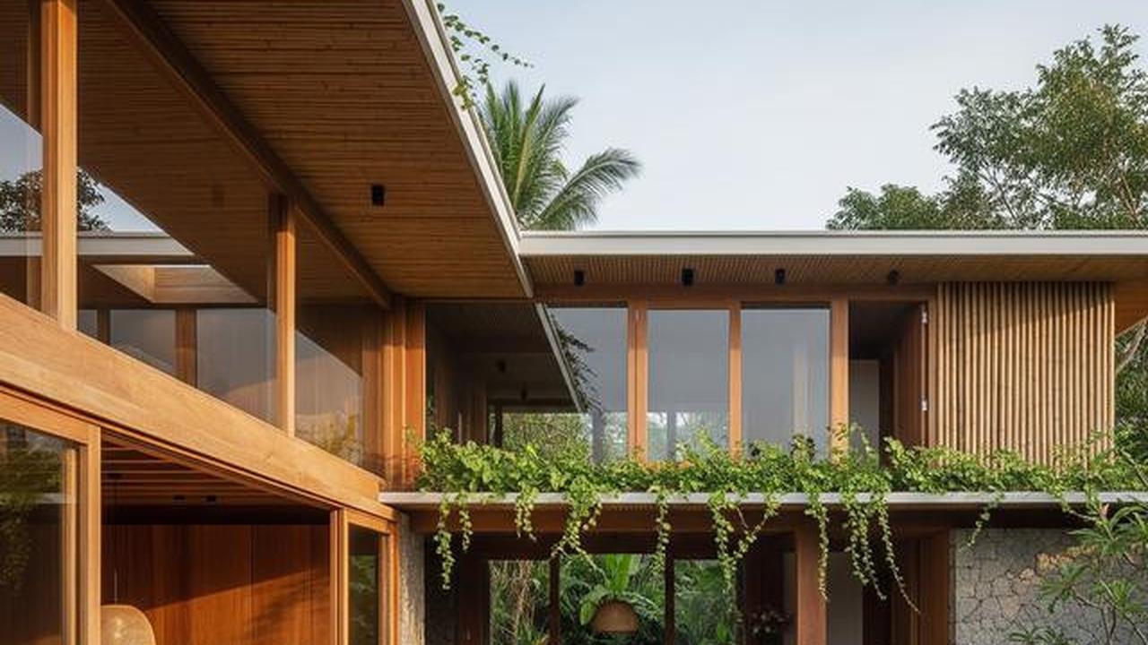 7 Gambar Rumah Minimalis Bentuk L Tampak Depan dengan Sentuhan Modern Tropis di 2025
