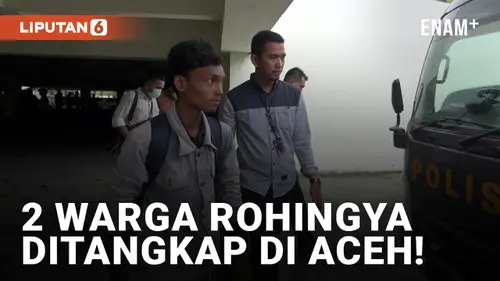 VIDEO: 2 Warga Rohingya Ditangkap Polresta Banda Aceh