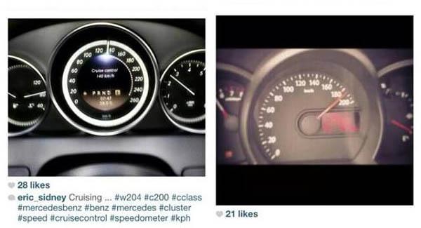 Contoh foto #speedometer kecepatan tinggi | Foto: Instagram