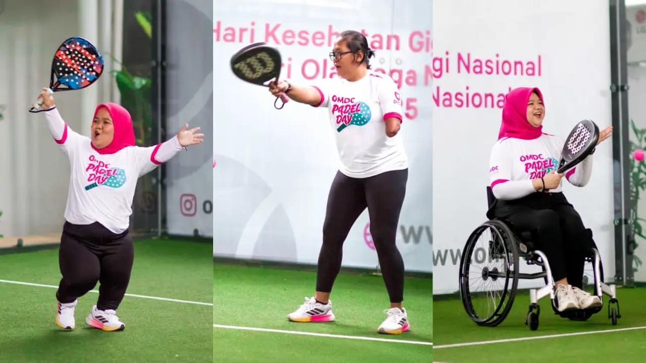 Keseruan Teman-Teman Disabilitas Peringati Hari Gigi dan Olahraga Nasional dengan Tanding Padel