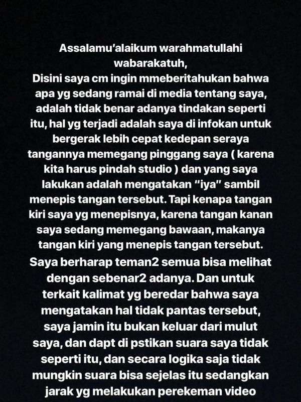 Klarifikasi Cut Meyriska (Instagram.com/cutratumeyriska)