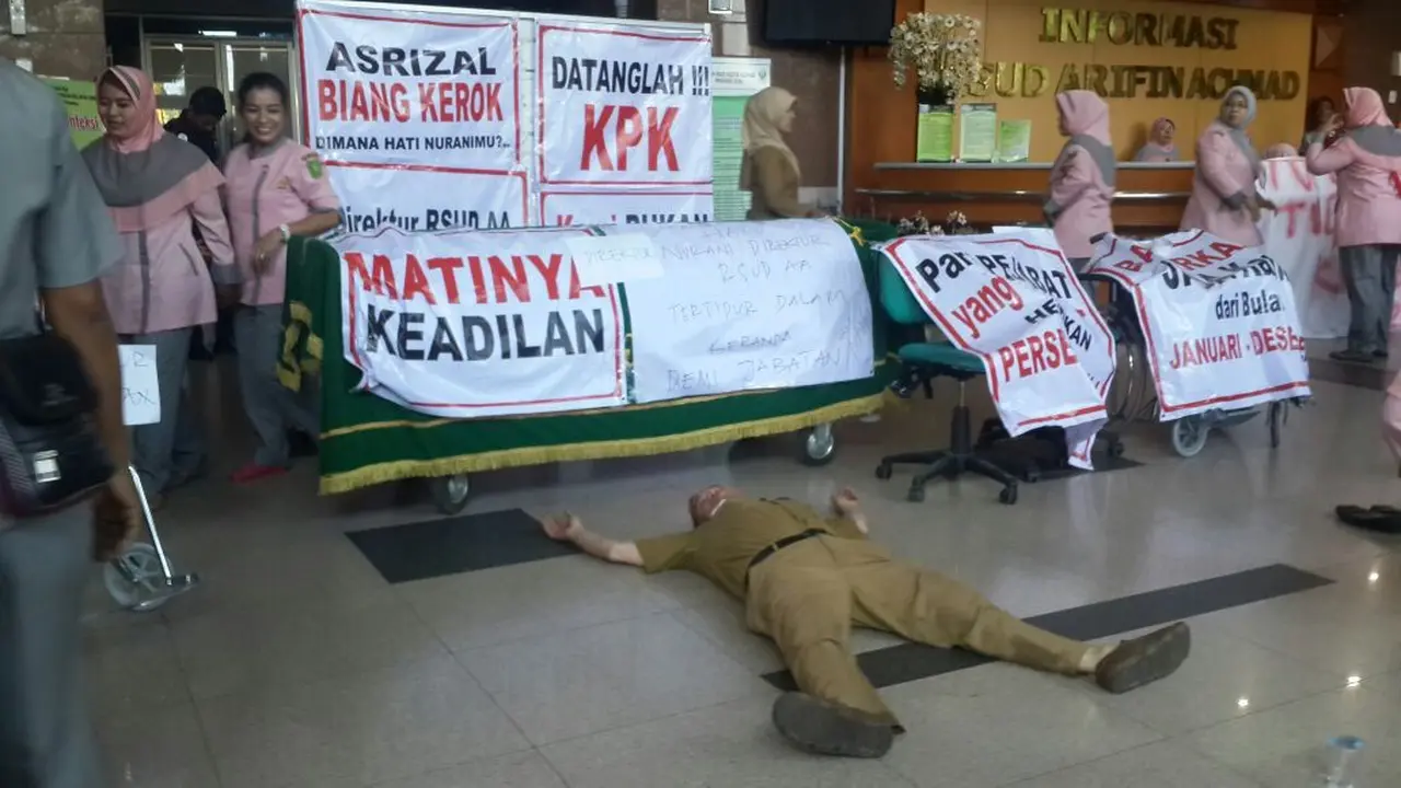 Aksi Mogok Kerja Tenaga Medis RSUD Pekanbaru